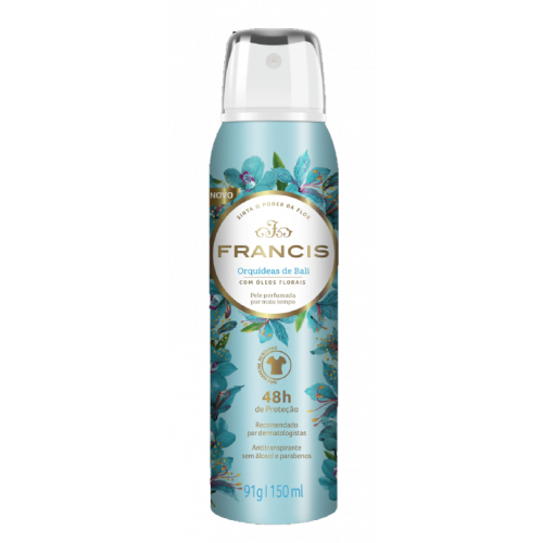 DESODORANTE AEROSOL FRANCIS 150ML - CLÁSSICO AZUL UM COM 1 UM