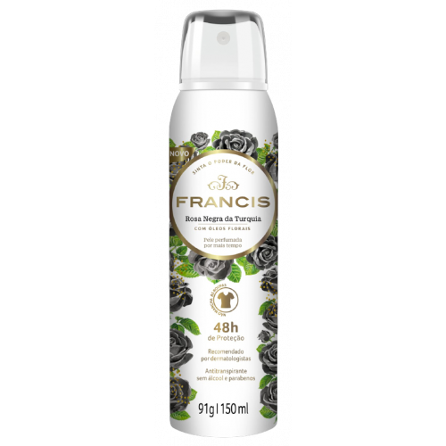 DESODORANTE AEROSOL FRANCIS 150ML - CLÁSSICO PRETO UM COM 1 UM