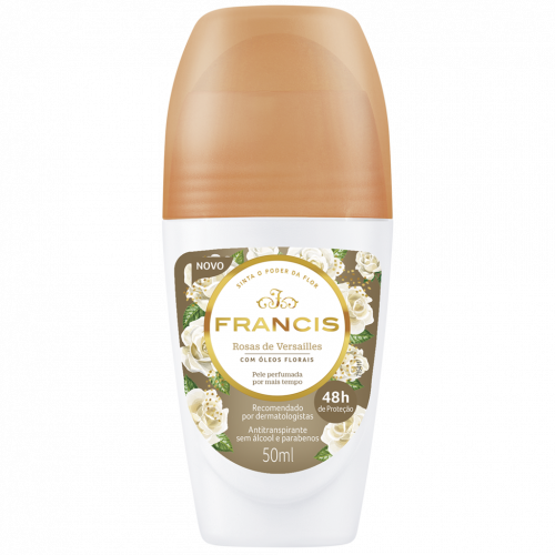 DESODORANTE ROLLON FRANCIS 50ML - CLÁSSICO BRANCO UM COM 1 UM