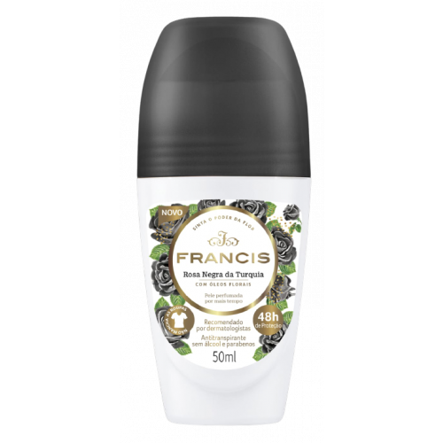 DESODORANTE ROLLON FRANCIS 50ML - CLÁSSICO PRETO UM COM 1 UM
