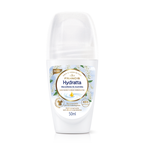 DESODORANTE ROLLON FRANCIS 50ML - HYD MACADAMIA UM COM 1 UM