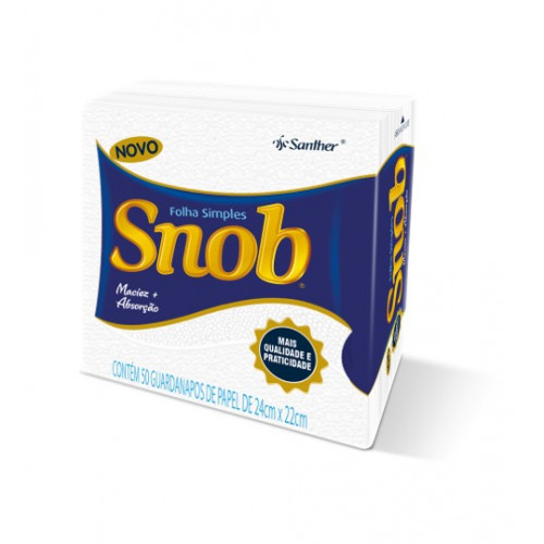 GUARD SNOB F SIMPLES PEQUENO C/ 50 FOLHAS - BRANCO CX COM 80 UM