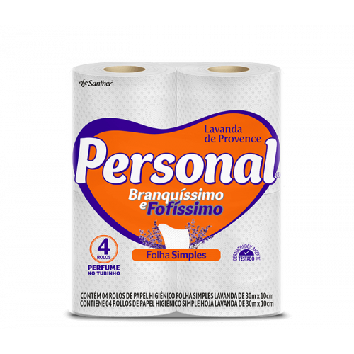 PERSONAL FOLHA SIMPLES C/4 UNIDADES - LAVANDA FD COM 15 PT