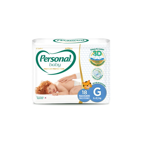 FRALDA PERSONAL BABY PREMIUM PROTECTION - GD C/18 UN FD COM 12 PT
