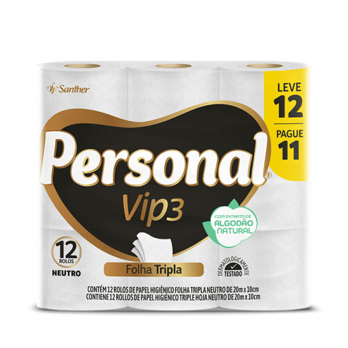 PERSONAL VIP F TRIPLA 20M L12 P11 - NEUTRO FD COM 6 PT
