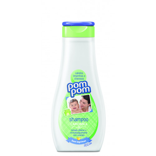 POMPOM SHAMPOO INFANTIL 200ML - CAMOMILA CX COM 12 UM