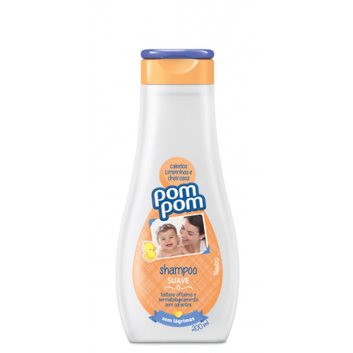 POMPOM SHAMPOO INFANTIL 200ML - SUAVE CX COM 12 UM