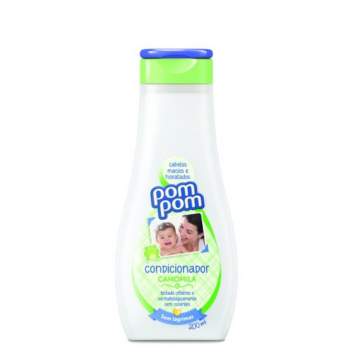 POMPOM CONDICIONADOR  INFANTIL 200ML - CAMOMILA CX COM 12 UM