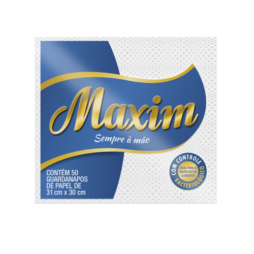 GUARDANAPO MAXIM GRANDE C/50UN 31x30CM - PT COM 12 UM