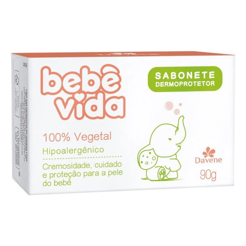 BEBE VIDA SABONETE VEGETAL DAVENE 90G - UM COM 1 UM