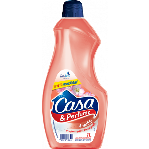 LIMPADOR PERFUMADO CASA&PERFUME 1L/ P900m - AMABLE CX COM 12 UM