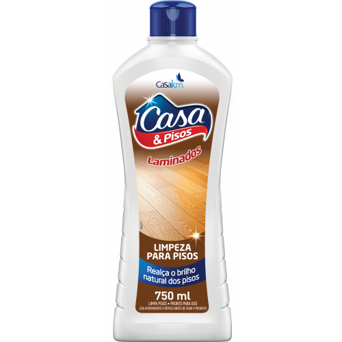 LIMPA PISOS CASA & PISOS 750ML - LAMINADOS CX COM 12 UM