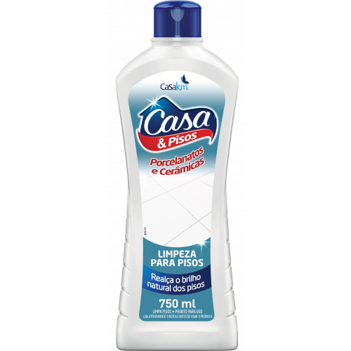 LIMPA PISOS CASA & PISOS 750ML - PORCELANATOS CX COM 12 UM