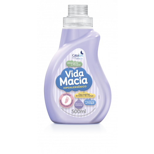 AMACIANTE INFANTIL VIDA MACIA 500ML - GLICERINA & AMÊNDOA CX COM 12 UM