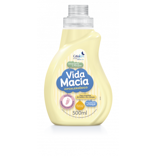 AMACIANTE INFANTIL VIDA MACIA 500ML - GLICERINA & CAMOMILA CX COM 12 UM