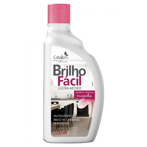 LUSTRA MÓVEIS BRILHO FACIL 200ML - MAGNOLIA CX COM 12 UM