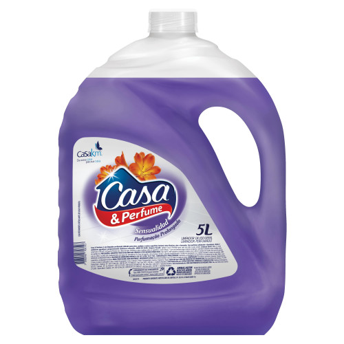 LIMPADOR PERFUMADO CASA & PERFUME 5L - SENSUALIDAD CX COM 2 UM
