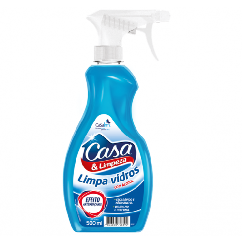 LIMPA VIDROS CASA&LIMPEZA 500ML - REFIL UM COM 1 UM