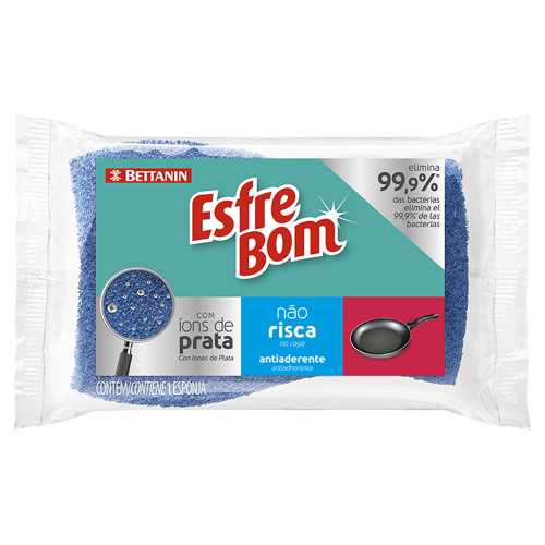 ESFREBOM ESPONJA NÃO RISCA - 1 PT COM 12 UN