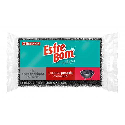ESFREBOM ESPONJA PESADA - ABRASIVA UM COM 1 UM