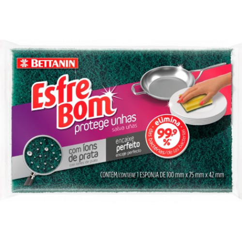 ESFREBOM ESPONJA PROTEGE UNHAS - C/12UN