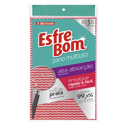 ESFREBOM PANO MULTIUSO ALMOFADA - AZUL UM COM 1 UM