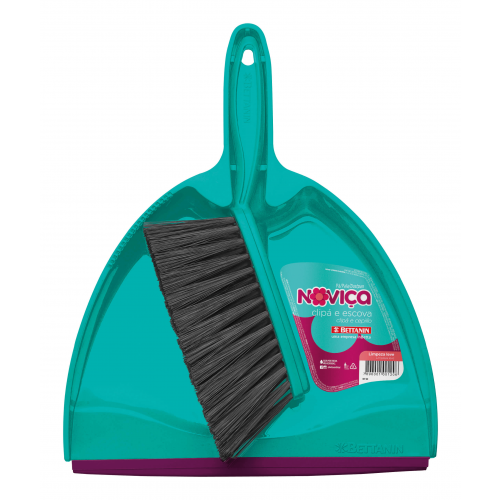 NOVIÇA PÁ CLIPÁ E ESCOVA - PLÁSTICO UM COM 1 UM