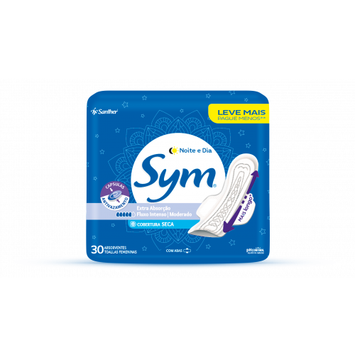 ABS SYM NOITE E DIA C/30 UNID - SECA C/ABAS PT COM 1 UM