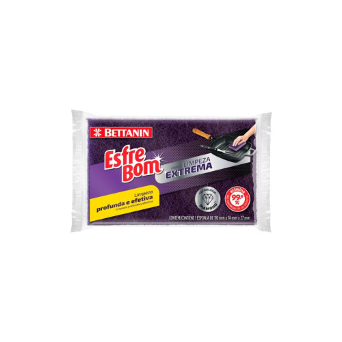 ESFREBOM ESPONJA DIAMOND - C/1 UM COM 1 UM