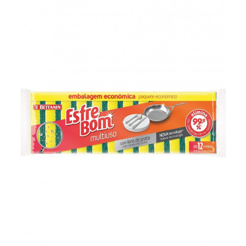 ESFREBOM ESPONJA MULTIUSO LEVE 12 PAGUE 10 - ABRASIVA