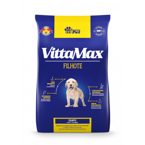 ALIM CAES VITTAMAX 1KG - FILHOTES FD COM 10 UM