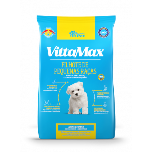 ALIM CAES VITTAMAX 1KG - FILHOTE PQ RAC FD COM 10 UM
