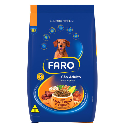FARO CAO ADULTO PEQUENAS SC 10,1KG - CAR FRG E VEG UN COM 1 UN