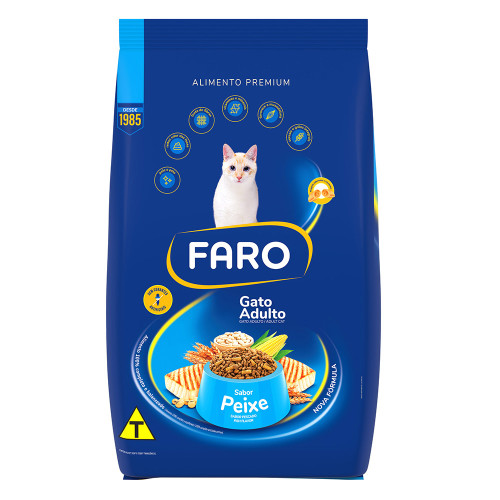 FARO GATO ADULTO PC 900GR - PEIXE FD COM 6 UN