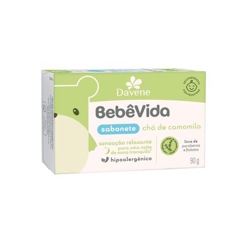 BEBE VIDA SABONETE VEGETAL DAVENE 90G - CHA CAMOMILA UM COM 1 UM