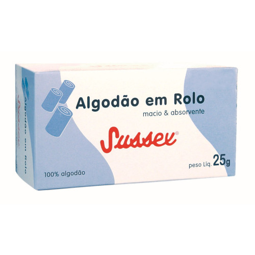ALGODAO ROLINHO SUSSEX - 25GR UN COM 1 UN