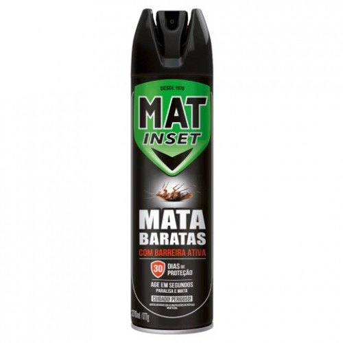 MAT INSET INSETICIDA 270ML - MATA BARATAS CX COM 12 UN