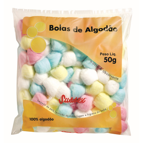 ALGODAO BOLA SUSSEX 50GR - COLORIDO UN COM 1 UN