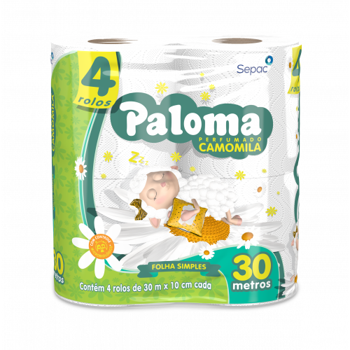 PALOMA C/4 FOLHA SIMPLES 30MTS - CAMOMILA FD COM 16 PT