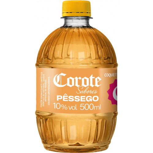 COROTE SABORES PET 500ML - PESSEGO CX COM 12 UN