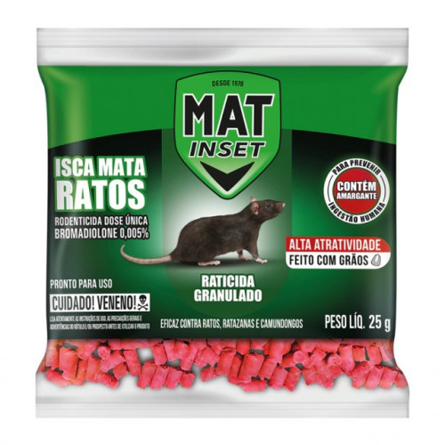 MAT INSET ISCA 25 GR - MATA RATOS DS COM 24 UN