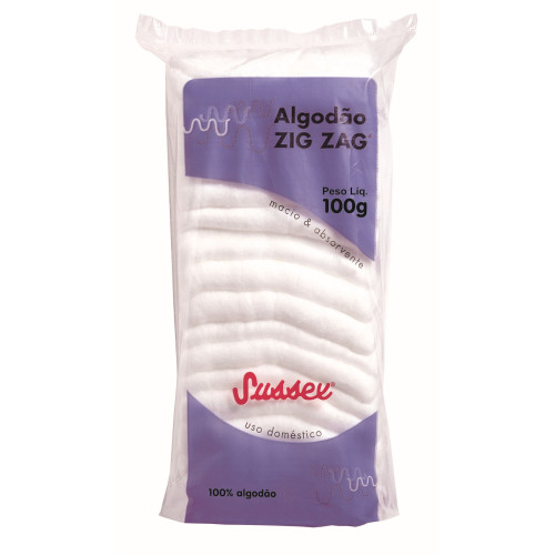 ALGODAO ZIG ZAG SUSSEX - 100GR UN COM 1 UN