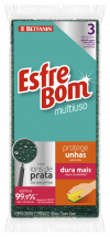 ESFREBOM ESPONJA PROTEGE UNHA ABRASIVA - C/3 UM COM 1 UM